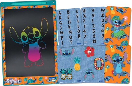 Lexibook Disney Stitch Tegnebrett med Sjablongmaler Lexibook Disney Stitch Tegnebrett med Sjablongmaler