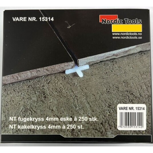 Nordic Tools Fugekryss 4mm Nt Eske A 250 Stk Nordic Tools Fugekryss 4mm Nt Eske A 250 Stk
