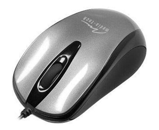Media-Tech Plano Optisk Trackball Mus Kablet 3 Knapper Sølv Media-Tech Plano Optisk Trackball Mus Kablet 3 Knapper Sølv