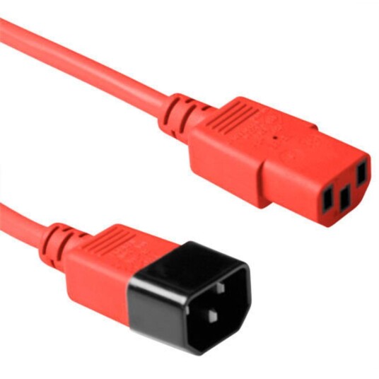 MicroConnect Red power cable C14 to C13,