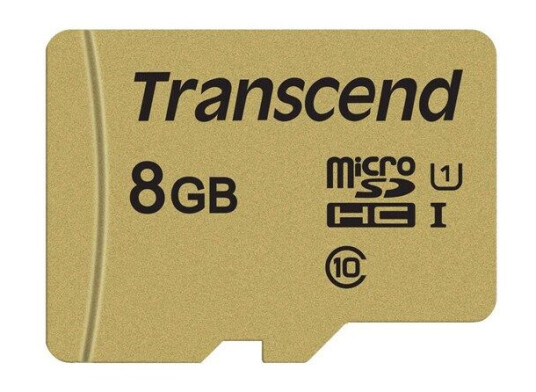 Transcend 500S microSDHC UHS-1 - 8GB Transcend 500S microSDHC UHS-1 - 8GB