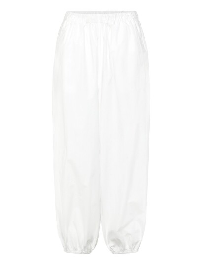 Gina Tricot Mid Waist Balloon Trousers   White   XS