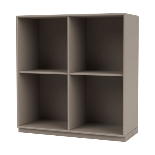 Montana SHOW hylle 69,6 x 69,6 cm, sokkel 3 cm 141 Truffle
