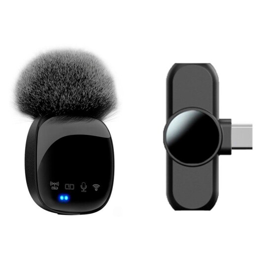 Lippa Pro Trådløs Mikrofon med Støydemping USB-C Svart Lippa Pro Trådløs Mikrofon med Støydemping USB-C Svart