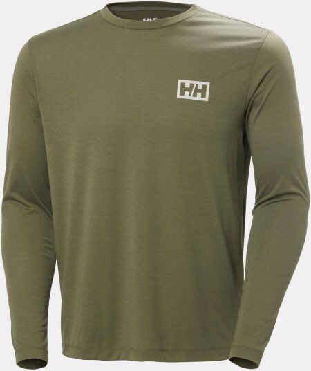 Helly Hansen Skog Graphic Long Sleeve T skjorte Herre Grønn S
