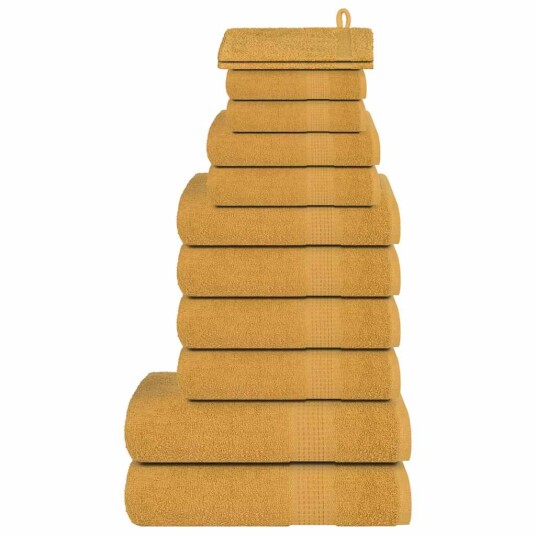 12 delers håndklesett FROGN gull 360 gsm 12 delers håndklesett FROGN gull 360 gsm