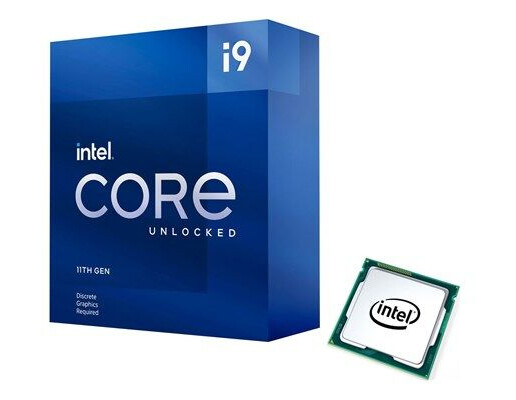 Intel Core i9-11900KF Rocket Lake Prosessor/CPU - 8 kjerner - 3.5 GHz - Intel LGA1200 - Intel Boxed without heatsink/fan