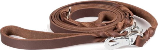 Feel Leather Braid Lærkobbel Multi Brun (1.8 X 300 cm)