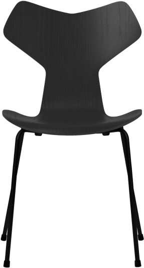 Fritz Hansen - Grand Prix 3130 Svart Färgad Ask/black Spisestoler Arne Jacobsen Metall/tre