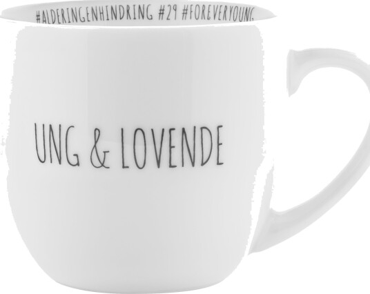 Porsgrunds Porselænsfabrik Porsgrund Porselænsfabrik Hashtag Ung & Lovende Krus 38cm