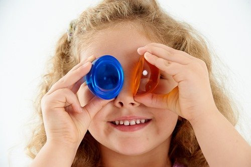 TickiT Sanse halvkuler Transparent 8 stk.