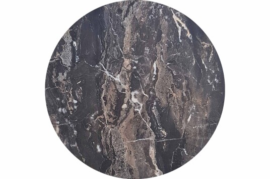 Stable Table OnTop Compact Laminate bordplate Empire black marble med svart kjerne 120 cm Svart