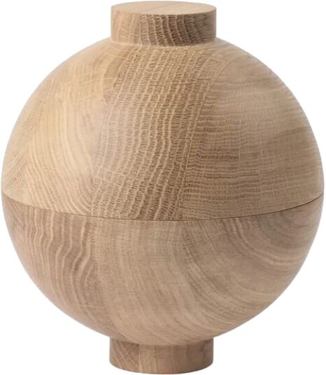 Kristina Dam Studio Wooden Sphere skål XL Ø16x18 cm Eik Kristina Dam Studio Wooden Sphere skål XL Ø16x18 cm Eik