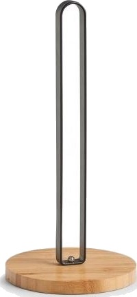 Zeller Kjøkkenpapirholder Bambus/Metall Svart 15 X 31,5 Cm