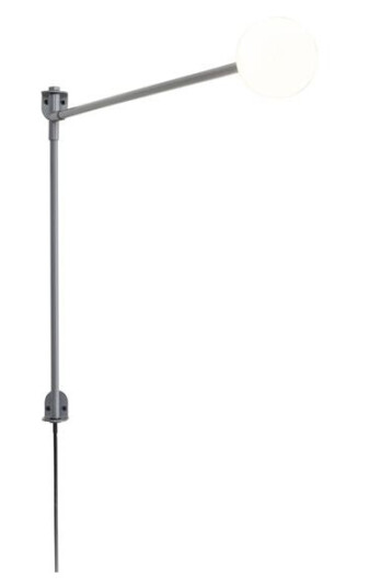 Nemo Mini Potence Pivotante Vegglampe Grå