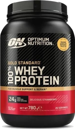 Optimum Nutrition 100% Whey Gold Standard Vassleprotein Smak Delicious Strawberry Optimum Nutrition 100% Whey Gold Standard Vassleprotein Smak Delicious Strawberry