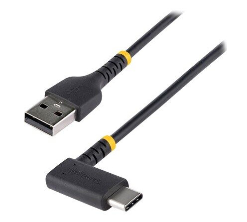 StarTech 2m USB A til C Ladekabel med Hurtiglading, Svart