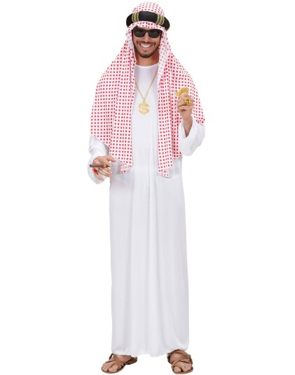 Arabisk Sjeik Herrekostyme Strl M/L Arabisk Sjeik Herrekostyme Strl M/L