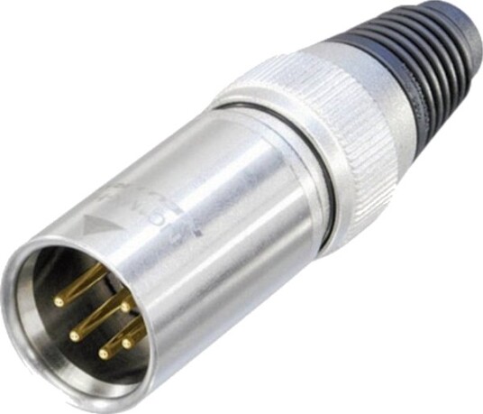 Neutrik Xlr Kontakt Rett Polantall: 5 Sølv Nc5mxhd 1 Stk Nc5mxhd