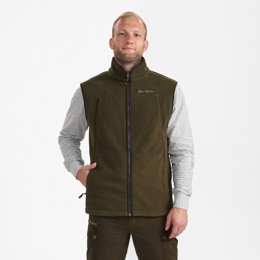 Deerhunter Eagle Fleece Vest Mens Tarmac Green S
