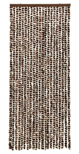 Vidaxl Insektsgardin Brun Og Hvit 56x185 Cm Chenille