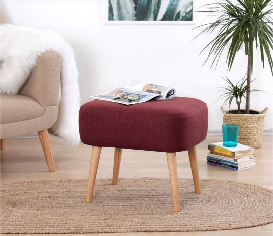 Demopolis Sittepuff 50 cm Rød