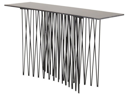 Venture Design Stone sidebord Svart 130 x 37 cm