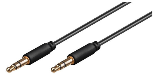 Goobay 3.5mm Mini Jack Lydkabel 0.5m Svart Goobay 3.5mm Mini Jack Lydkabel 0.5m Svart