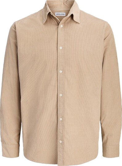 Jack & Jones Manchester skjorte Jjefield Cord Shirt Ls Sn Grå