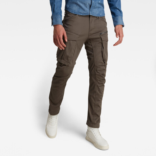 G-Star RAW Rovic Zip 3D Straight Tapered Pant - Grey - Men 34-30 Grey male G-Star RAW Rovic Zip 3D Straight Tapered Pant - Grey - Men 34-30 Grey male