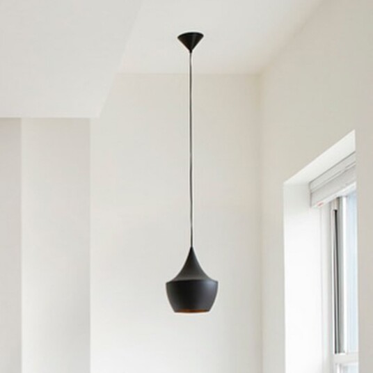 Pendellampe Tom Dixon Beat dimmbar Svart Stue Messing Design 30 Svart