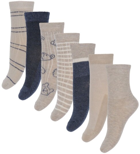 Minymo Socks W.pattern (7-Pack ) - Multi/patterned - 15\18 Minymo Socks W.pattern (7-Pack ) - Multi/patterned - 15\18