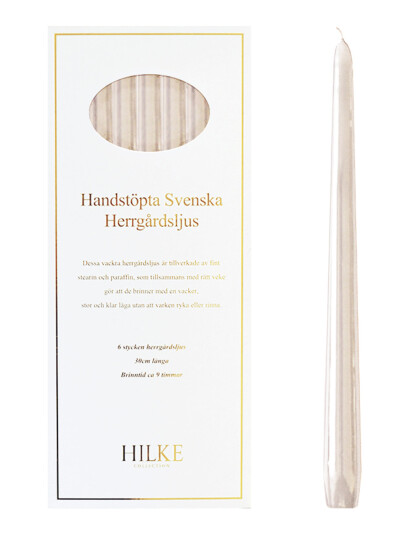 Hilke Collection Mansion Candles 6Pcs - Beige - ONE SIZE