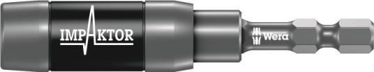Wera Impaktor 1/4" Bitsholder med Magnet 75mm for Elektroverktøy