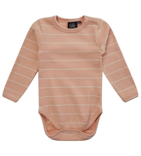 Sofie Schnoor Body L/æ   Stripete   Nougat   Sofie Schnoor   2 år (92)   Langermet Body   Beige