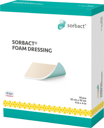 Sorbact skumbandasje 10x10cm 10 stk
