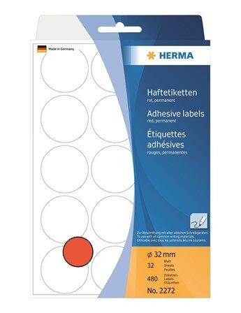 HERMA round labels - 480 label(s) - 32 mm round