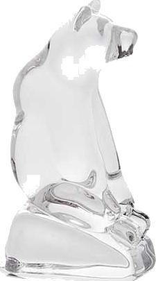 Hadeland Glassverk Dyrefigurer Bjørn Sittende 90Mm