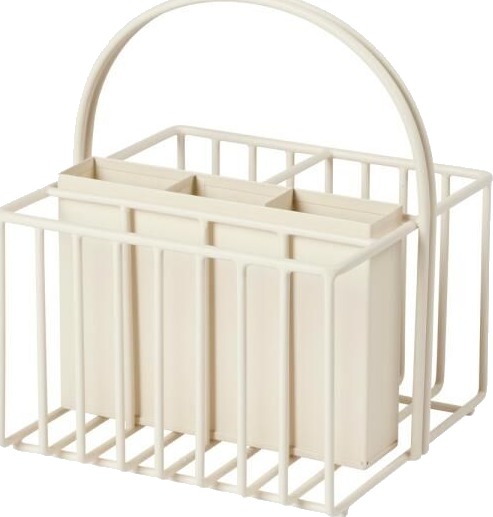 Broste Copenhagen Vietta bestikkholder 3,5x16,5 cm rainy day grey Broste Copenhagen Vietta bestikkholder 3,5x16,5 cm rainy day grey