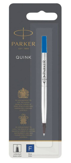 Parker Quink Refill Blekk til Rollerball Penn Blått blekk Fine
