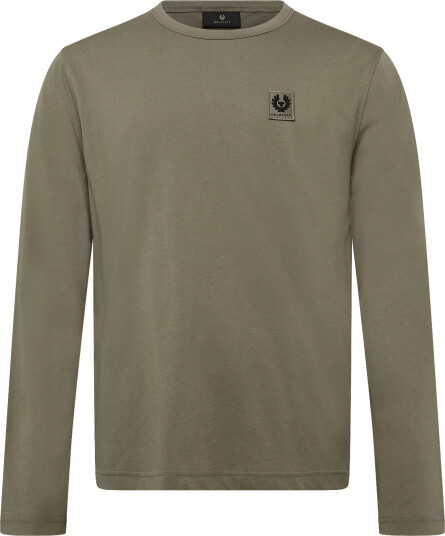 Belstaff Belstaff Long Sleeved T Shirt Black Khaki green XXL