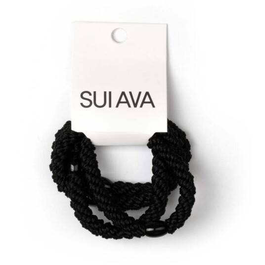 SUI AVA 4-pack Basic Essentials Elastics Black Beauty SUI AVA 4-pack Basic Essentials Elastics Black Beauty
