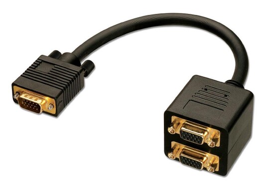LINDY VGA Splitter Cable VGA cable 0.18 m VGA (D.. Factory Sealed LINDY VGA Splitter Cable VGA cable 0.18 m VGA (D.. Factory Sealed