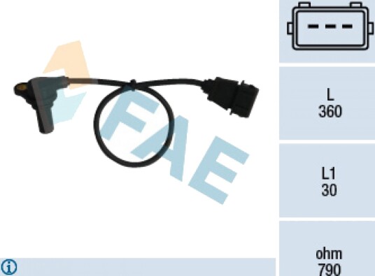 Sensor, turtall FAE 79061 Sensor, turtall FAE 79061