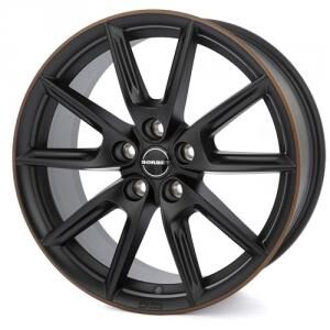 BORBET LX19 Black Matt Rim Copper 8x19 5/112 ET44 B66.5 BORBET LX19 Black Matt Rim Copper 8x19 5/112 ET44 B66.5