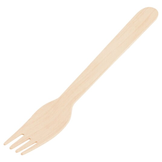 WIMEX Engangsgaffel Betulla; 16 cm L; Brun; 100 Stykk / Forpakning