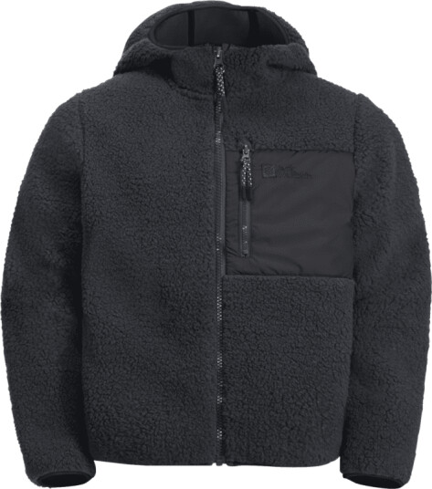 Jack Wolfskin Kids' Ice Curl Hood Jacket 104, Phantom Jack Wolfskin Kids' Ice Curl Hood Jacket 104, Phantom