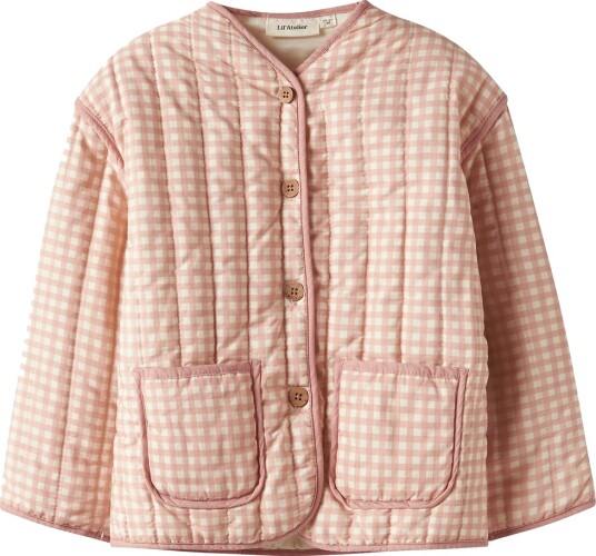 Lil"Atelier Nmflarose Ls Quilt Jacket Lil Pink 116