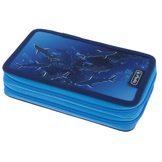 Herlitz Dobbelt Penal 19,3x11,5x5cm Deep Sea