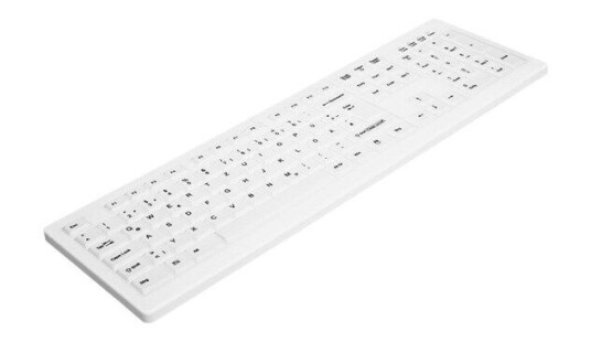 Cherry Active Key AK-C8100F - keyboard - German - white - Tastatur - Tysk - Hvit